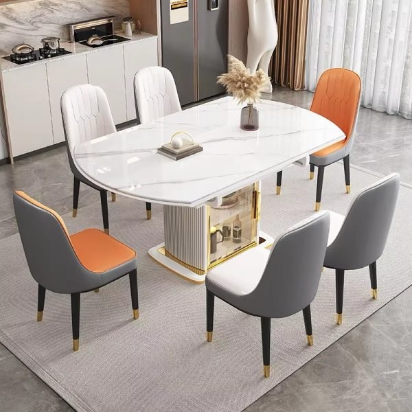 Empress Dining Table with Bar Display