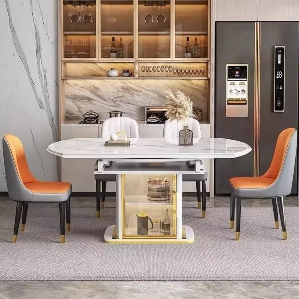 Empress Dining Table with Bar Display