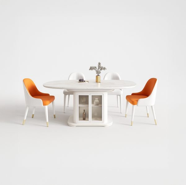 Empress Dining Table with Bar Display