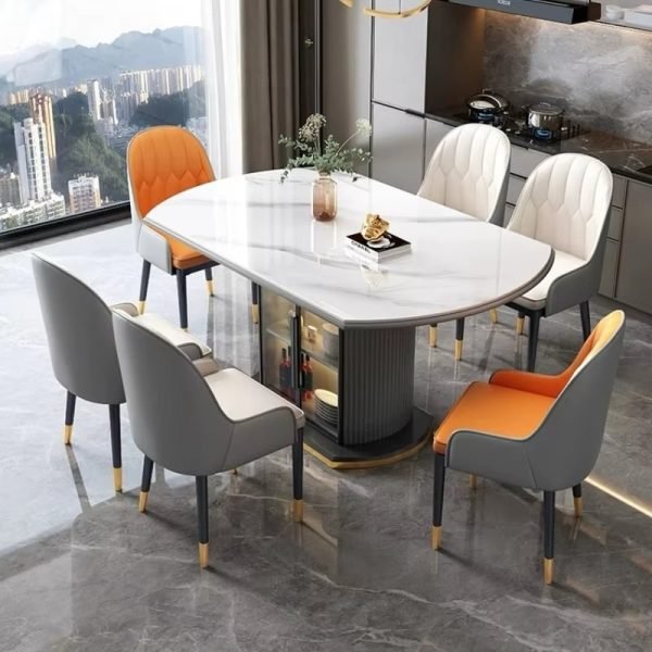Empror Dining Table with Bar Display