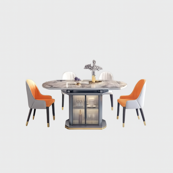Empror Dining Table with Bar Display