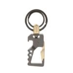 Modern BO Double-Ring Keychain – 2PCS Set, Durable Metal Key Holder for Men & Women, Dual Ring Design – 84mm x 67mm x 24mm, 28g