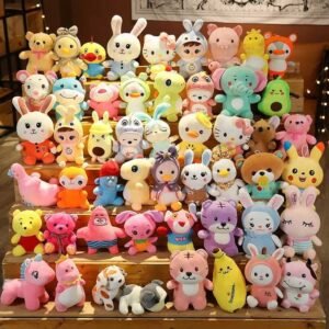 ToyToys Mini Plush Toys – 8cm Mixed Stuffed Animal Plush Collection | Soft & Cuddly Party Favors for Kids | PP Cotton Filled Miniature Plush Set