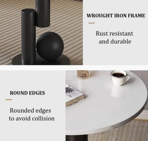 Rosette Black Console Table