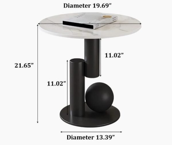 Rosette Black Console Table