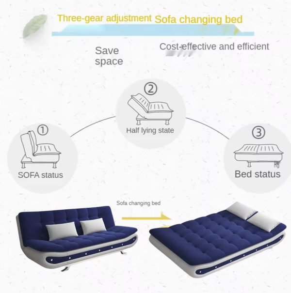 Luxurious Futon Sofa Bed – Compact Comfort Meets Modern Style