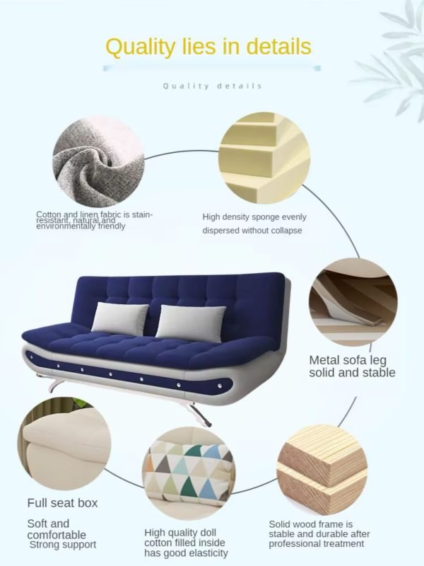 Luxurious Futon Sofa Bed – Compact Comfort Meets Modern Style