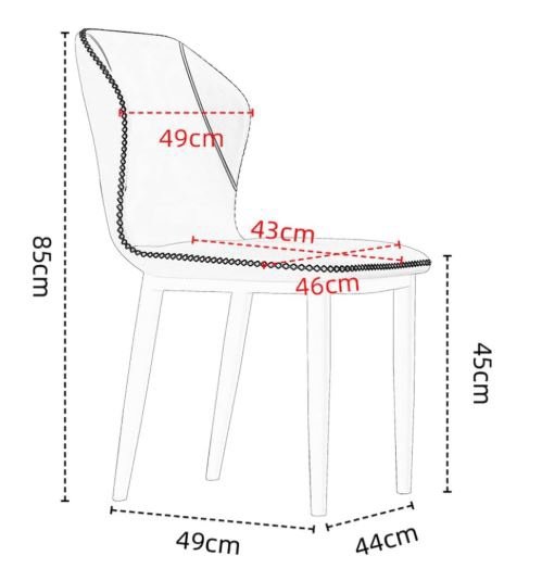 Astro Dining Chair Grey