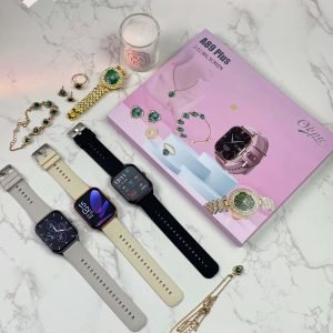 ⌚ A89 Plus Smartwatch – 2.02” Big Screen | Health, Fitness & Style with exquisite jewelry set for women